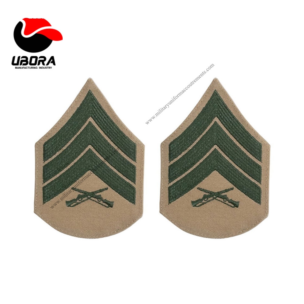 Chevron Hand Embroidered Shoulder Rank Chevrons  best quality chevron army military uniform